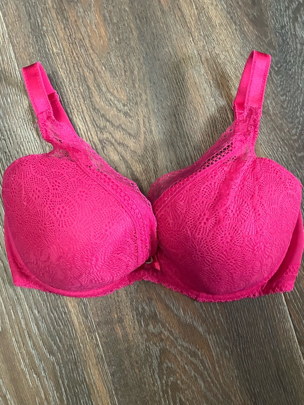 Hot pink Chantelle bra!